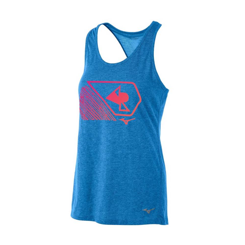 Mizuno Women's April Ross Swell Inspire Tank Top Blue (440704-RFZ)